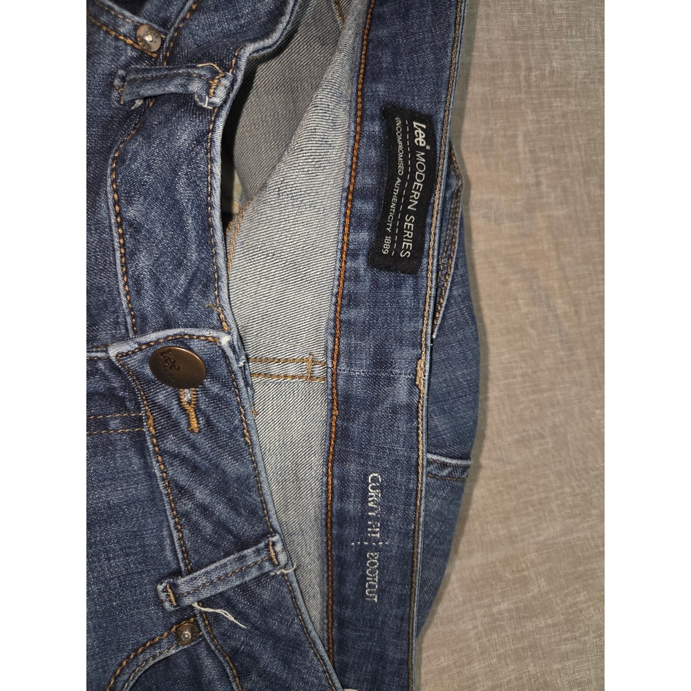 Lee Modern Series Curvy Fit Bootcut Jeans Medium‎ Wash Denim Womens 13 Medium - Picture 7 of 9